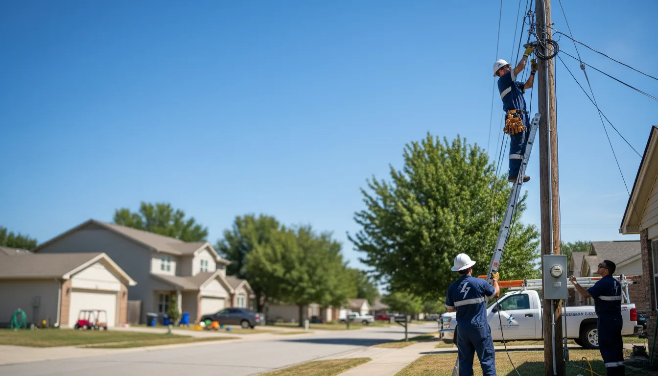 Residential electrician providing installation services in Lakeland, MI